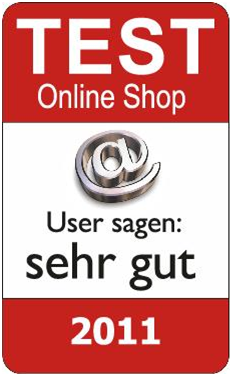 Testsiegel - User sagen: sehr gut